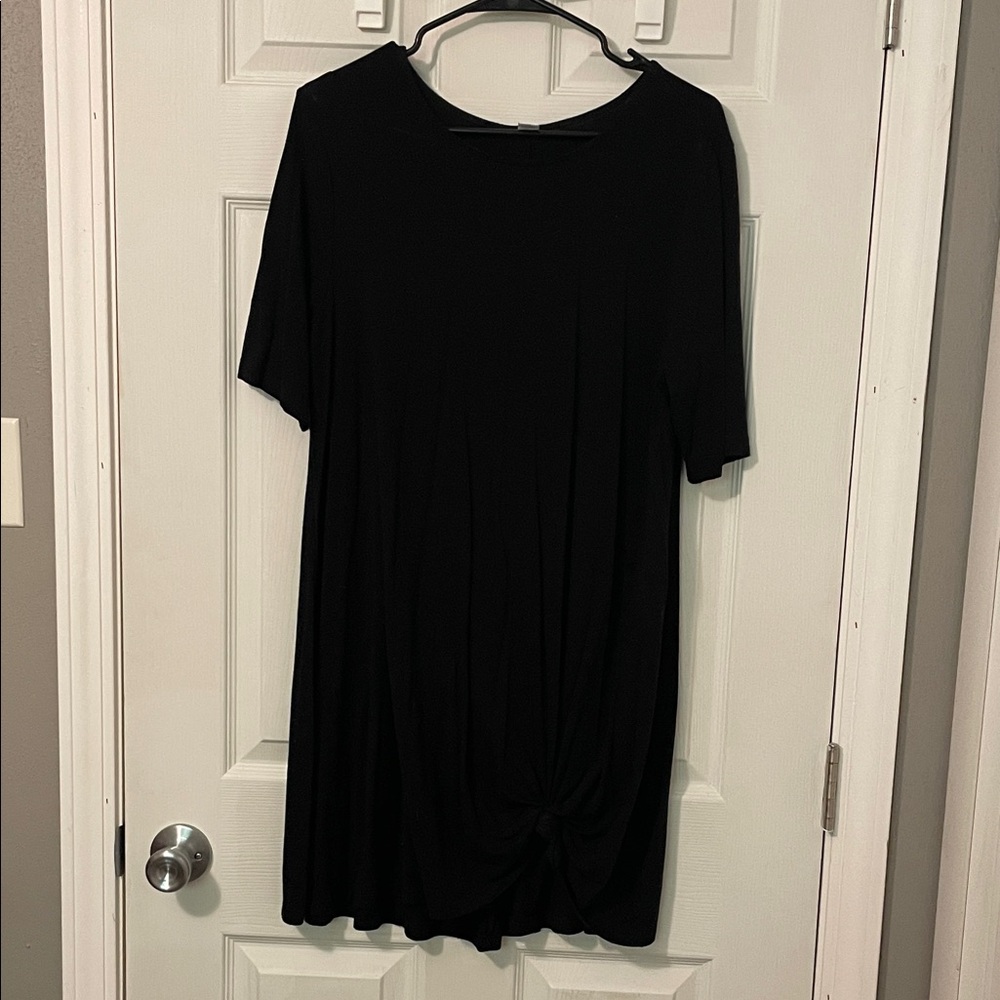 Old Navy Black Short Sleeve Tshirt Dress